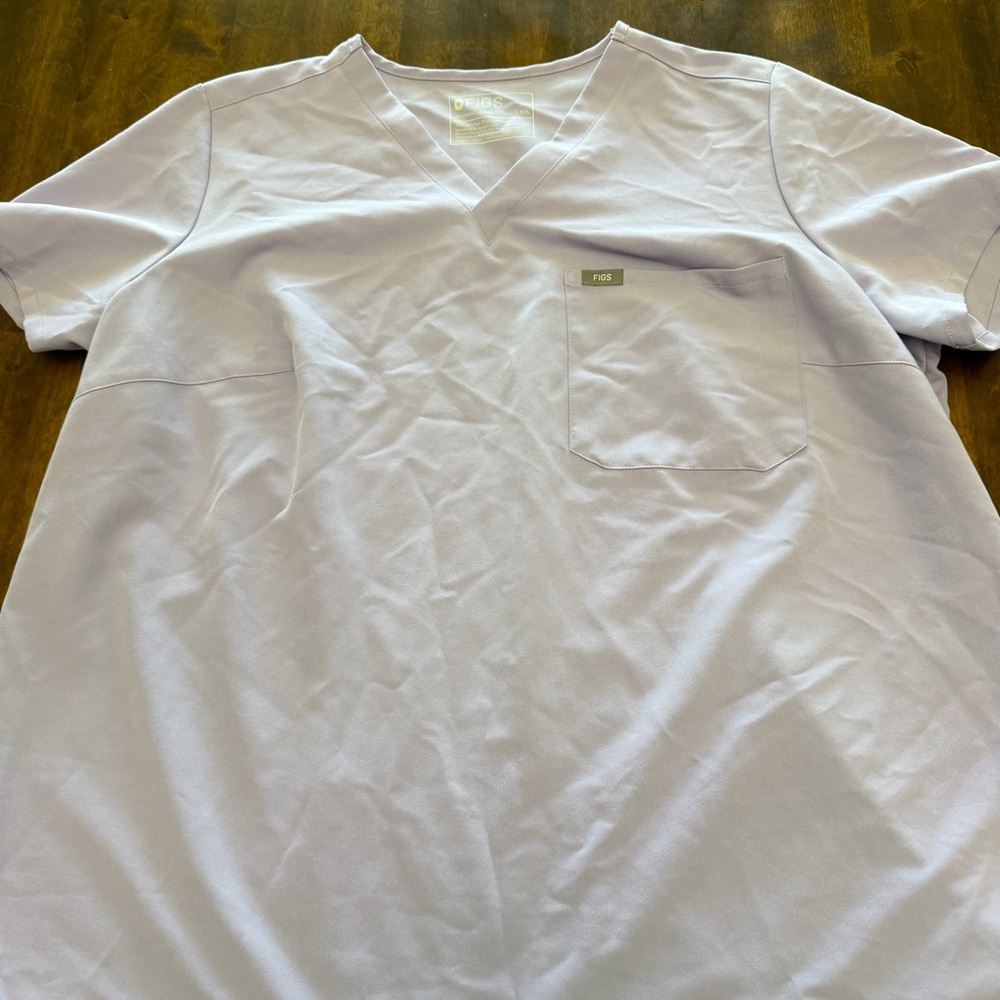 Women’s Figs Catarina Scrub Top Light Purple/Lavender 3XL